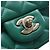 Chanel Green Mini Square Classic Lambskin Single Flap Verde - vista 5