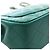 Chanel Green Mini Square Classic Lambskin Single Flap Verde - vista 9