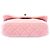 Chanel Mini Flap aus rosa gestepptem Samt mit Doppelverschluss Pink - Ansicht 3