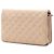 Chanel Beige CC gestepptes Lammleder Diamond Wallet On Chain - Ansicht 2