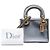 Lady Dior Mini metallizzata in vernice argento Dior - vista 6