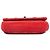 Chanel Red Small Nubuck Diamond Stitch Chain Flap Rosso - vista 3