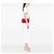 Chanel Red Small Nubuck Diamond Stitch Chain Flap Rosso - vista 6