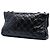 Chanel Black Glazed Crackled Calfskin Mademoiselle Flap - vista 2