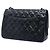 Chanel Black Jumbo Classic Caviar Double Flap Nero - vista 2