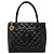 Chanel Black Caviar Medallion Tote Schwarz