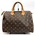 Borsa Louis Vuitton Speedy 30 Marrone - vista 3