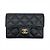 Chanel Matelassé Classic Flap Visitenkartenetui Schwarz