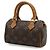 Borsa Clutch Louis Vuitton Monogram Mini Speedy M41534 Marrone Monogramma - vista 3