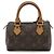 Borsa a mano Louis Vuitton Monogram Mini Speedy Marrone Bianco Monogramma