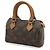 Borsa a mano Louis Vuitton Monogram Mini Speedy Marrone Bianco Monogramma - vista 3