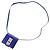 Borsa a tracolla in pelle blu Gancini Salvatore Ferragamo - vista 8