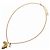 Collana Chanel Coco Mark Motivo Continente Africano Argento Bianco D'oro - vista 4