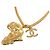 Collana Chanel Coco Mark Motivo Continente Africano Argento Bianco D'oro - vista 5