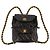 Classique Sac à dos Chanel Vintage Matelassé en agneau Noir - vue 14