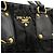 Borsa Tote PRADA Tessuto Gathered Nero - vista 9