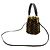 Borsa a secchiello mini Fendi Zucca Montresor Marrone Nero - vista 3