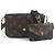 Multi Pochette Monedero Monogram Louis Vuitton Castaño Caqui Monograma
