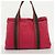 Hermès Hermes Troca Horizontal MM Canvas Tote Bag Rot - Ansicht 12