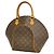 Borsa Louis Vuitton Monogram Ellipse MM Marrone