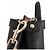Borsa Fendi Peekaboo in pelle nera (misura Large ) Nero Rosso - vista 7