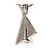 Collana con pendente in strass Louis Vuitton Argento - vista 3