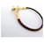 Hermès HERMES JUMBO BRACELET BROWN LEATHER & GOLD METAL 17.5 CM LEATHER BANGLE STRAP  - view 10