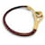 Hermès HERMES JUMBO BRACELET BROWN LEATHER & GOLD METAL 17.5 CM LEATHER BANGLE STRAP  - view 4