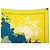 Hermès NUOVO FULLETTO HERMES CHEVAL SURPRISE REMIX CARRE 90 SETA GIALLO + SCATOLA - vista 3