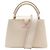 NUOVA BORSA A SPALLA LOUIS VUITTON CAPUCINES BB PELLE CREMA ROSA Crudo