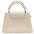 NUOVA BORSA A SPALLA LOUIS VUITTON CAPUCINES BB PELLE CREMA ROSA Crudo - vista 2