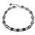 CHANEL T80 GÜRTEL METALLKETTE MEDAILLONS LOCO CC CAMELIA 2004 Silber