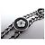 CHANEL T80 GÜRTEL METALLKETTE MEDAILLONS LOCO CC CAMELIA 2004 Silber - Ansicht 7