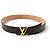 LOUIS VUITTON INITIALS M9608U T90 MONOGRAM CANVAS GÜRTEL Braun