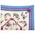 Hermès FULAR VINTAGE HERMES FANTAISIES DU ROY 1ª EDIZIONE CARRE 90 SETA Blu - vista 3