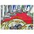 Hermès VINTAGE HERMES LE TARROT ANNIE FAIVRE CARRÉ 90 SCARPA DI SETA BLU - vista 6