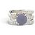 OMEGA MONEDSTEIN-CABOCHON & DIAMANT RING 1.4CT T62 18K WEISSGOLD 22GR Silber