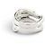 OMEGA MONEDSTEIN-CABOCHON & DIAMANT RING 1.4CT T62 18K WEISSGOLD 22GR Silber - Ansicht 3
