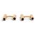 NUOVI GEMELLI CARTIER DECORATI CON MOLLE IN ORO 18K E ONIX D'oro - vista 4