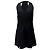 Alexander McQueen Mini Halter Kleid aus schwarzer Wolle