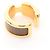 Orecchini a clip Oran PM Hermès placcati in oro D'oro Metallico - vista 3