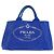 Prada Canapa Canvas Tote Bag Blau