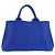 Prada Canapa Canvas Tote Bag Blau - Ansicht 2