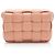 Bolsa transversal Cassette em couro acolchoado Bottega Veneta Rosa - vista 3