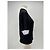 Laurence Bras T-shirt nera con bordi a righe Nero - vista 3