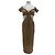 Vestido de punto beige Cult Gaia de algodón