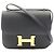 Hermès Hermes Constance 3 Mini Leder Schultertasche Schwarz