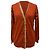 Chloé Cardigan mit V-Ausschnitt aus Kaschmir in Rost Orange