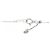 Autre Marque Collana di Diamanti PT900 PT850 Argento - vista 5