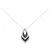 Autre Marque Collana in oro bianco Au750 e oro nero con diamanti